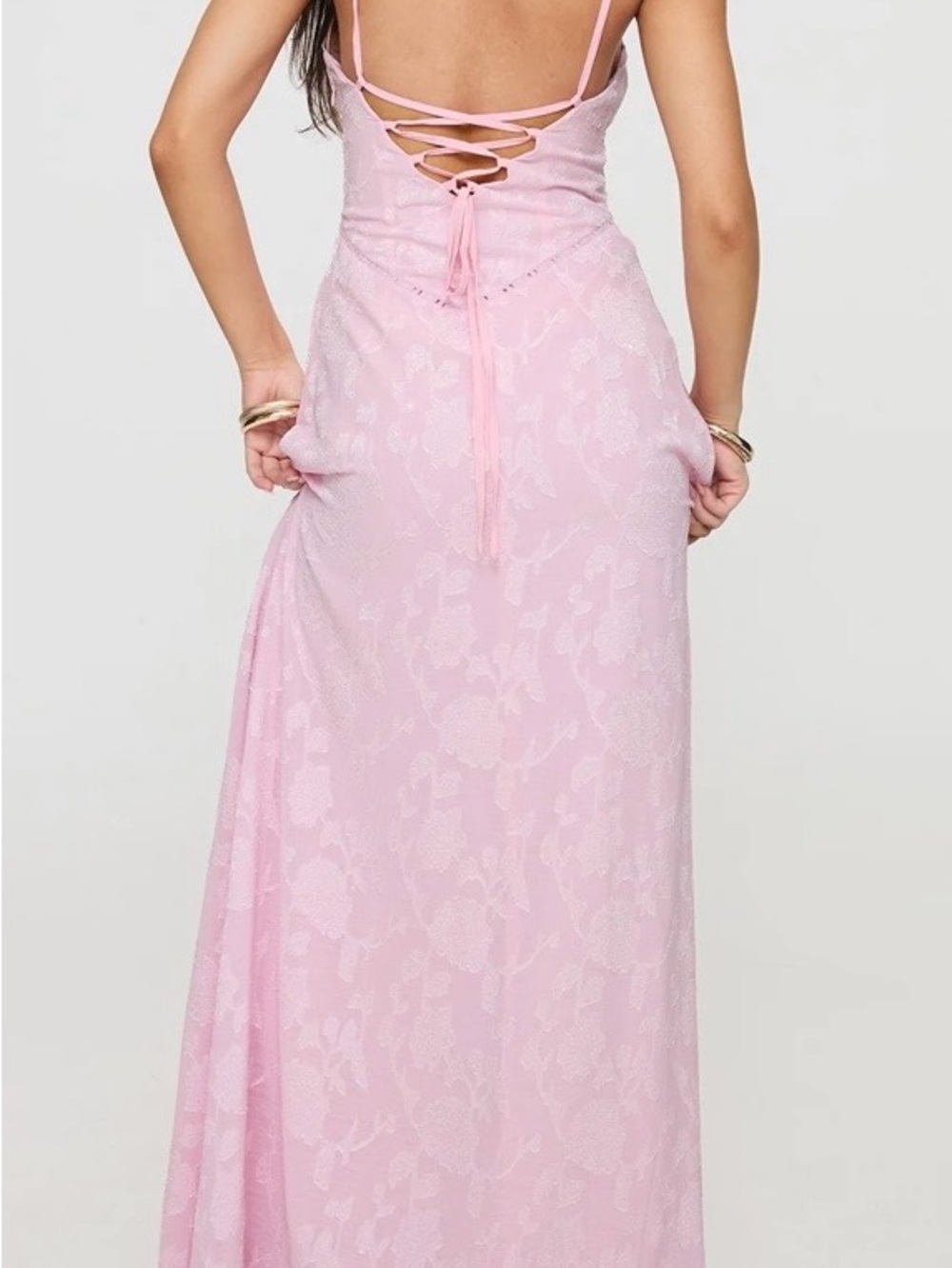Princess Polly South Of France Maxi Dress Pink Size 10 Retail $99 - Picture 2 of 13